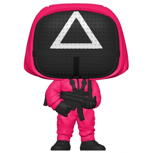 Figurine Funko POP Soldat Rouge avec Masque Triangle (Squid Game)