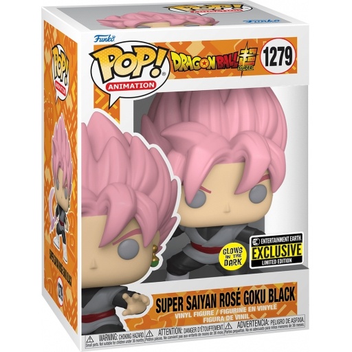 Super Saiyan Rosé Goku Black (Glow in the Dark) dans sa boîte