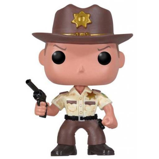 Figurine Funko POP Rick Grimes en policier (The Walking Dead)