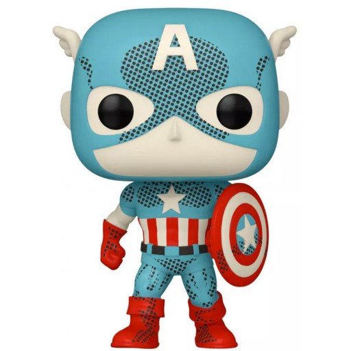 Figurine Funko POP Captain America (Retro Reimagined) (Marvel Comics)