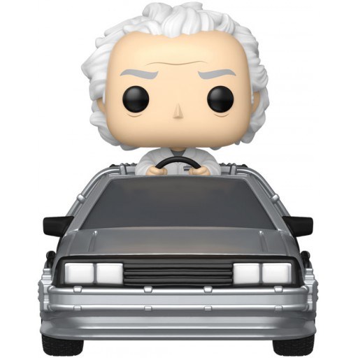 Figurine Doc avec la Machine à Remonter le Temps (Retour vers le futur)