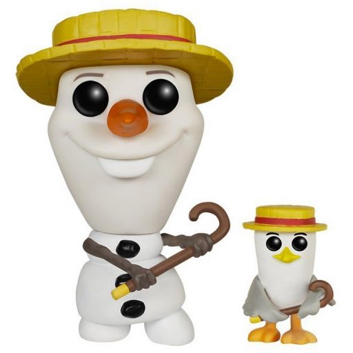 Figurine Funko POP Olaf avec Chapeau et Cane (La Reine des Neiges)