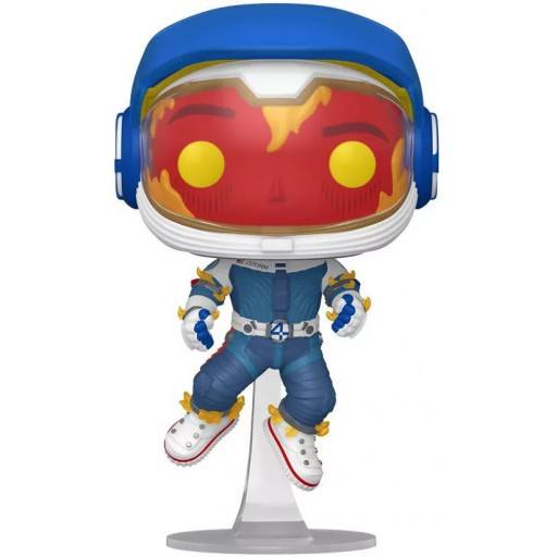 Figurine Funko POP La Torche Humaine (Combinaison D'Astronaute) (Les 4 Fantastiques : Premiers pas)