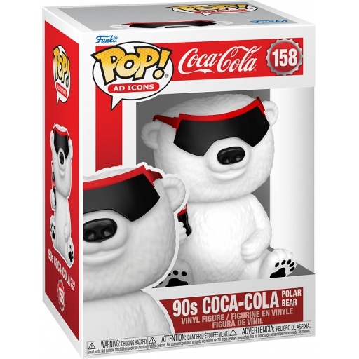 Ours polaire Coca-Cola Années 90 dans sa boîte