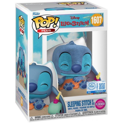 Stitch Dort dans une Boîte (Flocked)