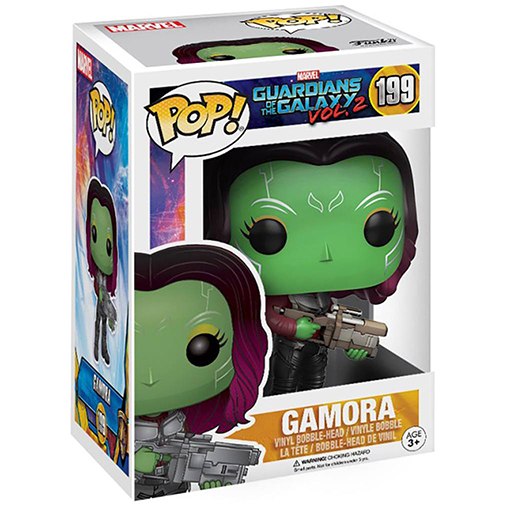 Gamora dans sa boîte