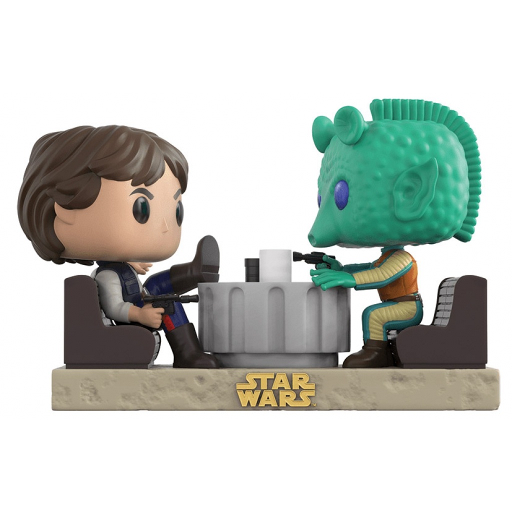 Figurine Funko POP Face à Face Han Solo & Greedo Cantina (Star Wars : Episode IV, Un nouvel espoir)