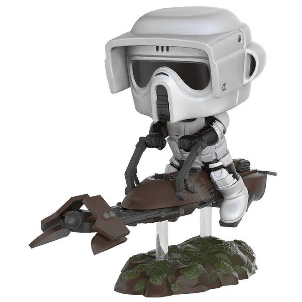 Figurine Funko POP Scout Trooper avec Speeder (Star Wars : Episode VI, Le Retour du Jedi)