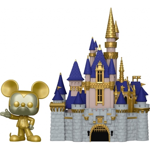 Figurine Funko POP Château de Cendrillon & Mickey Mouse (Doré) (Walt Disney World 50ème Anniversaire)