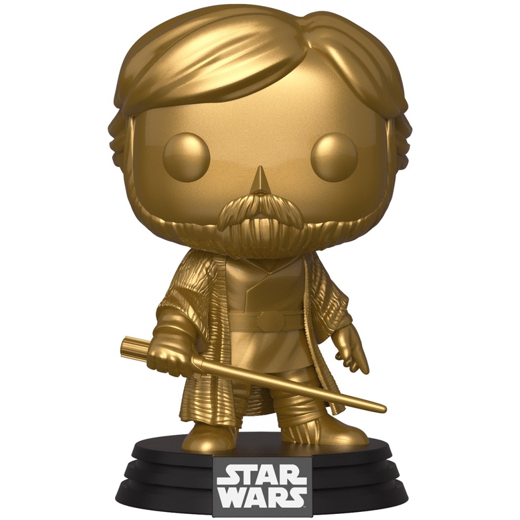 Figurine Funko POP Luke Skywalker (Doré) (Star Wars : Episode VIII, Les Derniers Jedi)