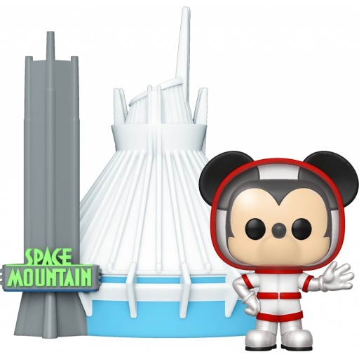 Figurine Funko POP Mickey Mouse devant l'Attraction Space Mountain (Walt Disney World 50ème Anniversaire)