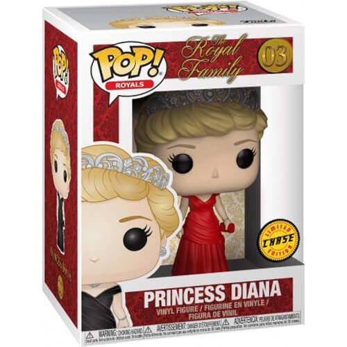 Princesse Diana en robe rouge (Chase)