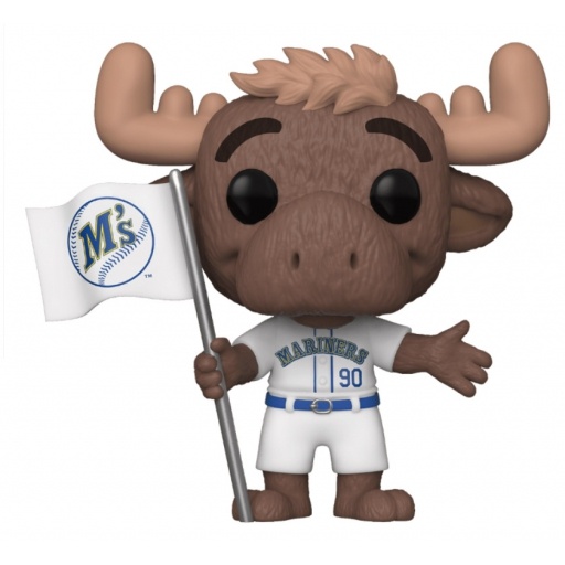 Figurine Funko POP Mariner Moose avec T-Shirt Blanc (MLB : Ligue Majeure de Baseball)