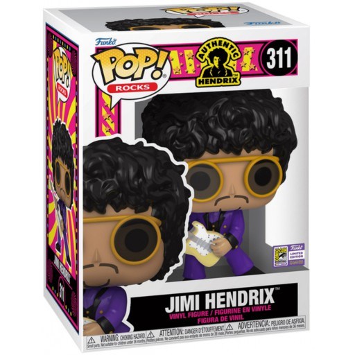 Jimi Hendrix en Costume Violet