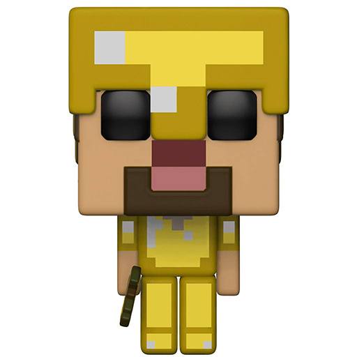 Figurine Funko POP Steve avec Armure en Or (Minecraft)