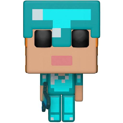 Figurine Funko POP Alex avec Armure Diamant (Minecraft)
