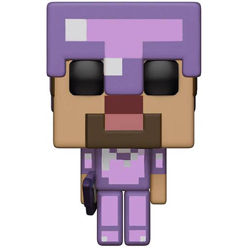 Figurine Funko POP Steve avec Armure Enchantée (Minecraft)