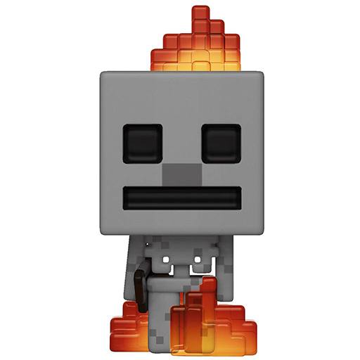 Figurine Funko POP Skeleton en Feu (Minecraft)