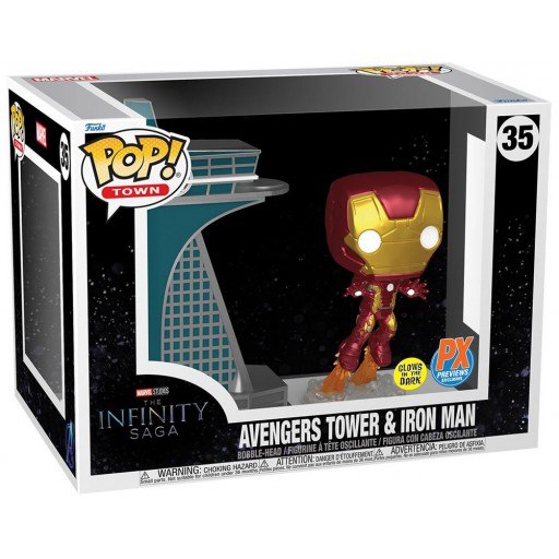 La Tour des Avengers avec Iron Man (Glow in the Dark)