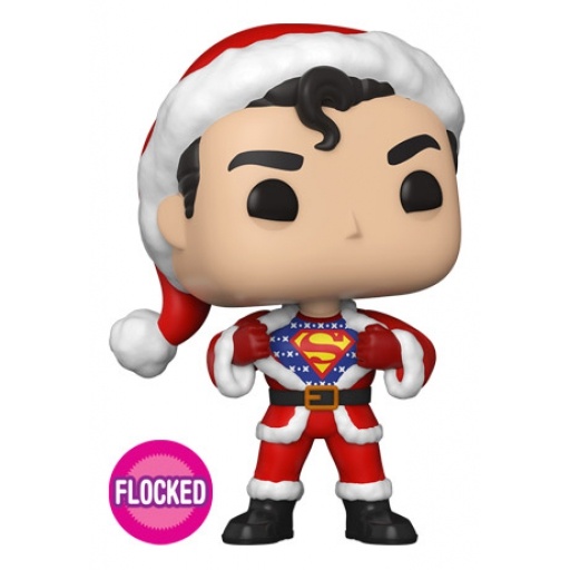 Figurine Funko POP Superman en pull de Noël (Flocked) (DC Super Heroes)