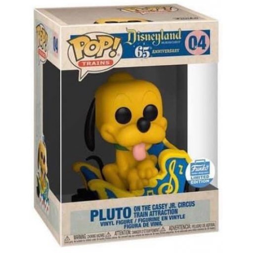 Pluto dans le train du Cirque Casey Jr.