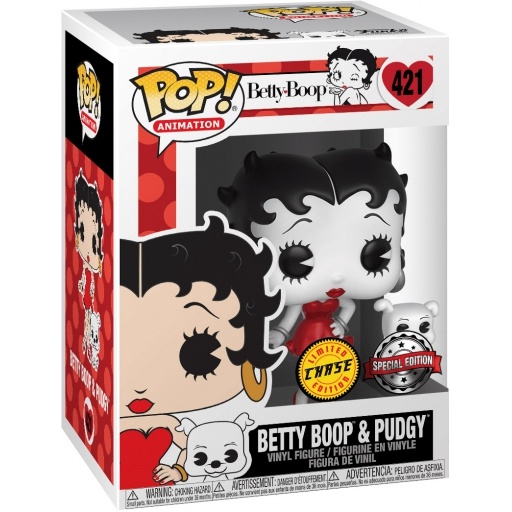 Betty Boop & Pudgy (Noir & Blanc) (Chase)