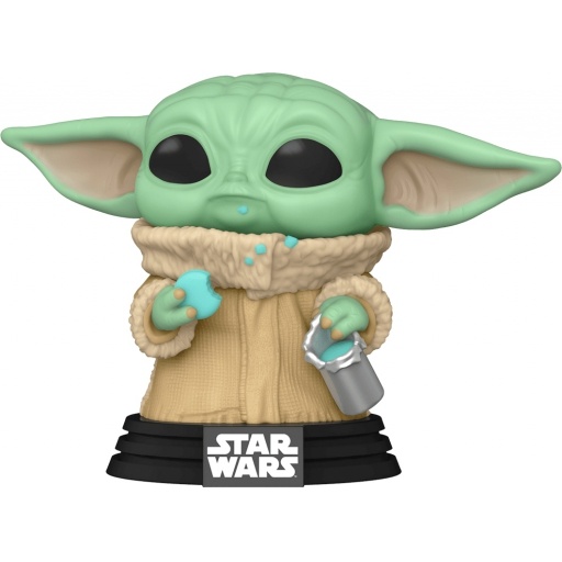Figurine Funko POP Grogu avec un cookie (Flocked) (Le Mandalorien (Star Wars))