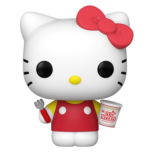 Figurine Funko POP Hello Kitty avec des Nouilles et Fourchette (Sanrio)
