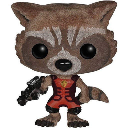 Figurine Funko POP Rocket Raccoon (Tenue Ravager) (Flocked) (Les Gardiens de la Galaxie)