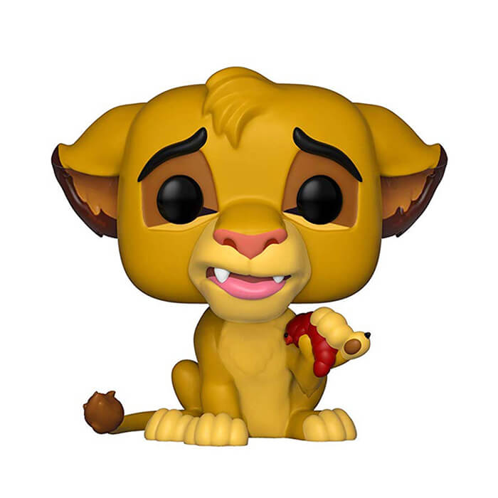 Figurine Funko POP Simba avec un ver (Le Roi Lion)