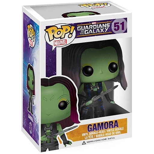 Gamora dans sa boîte