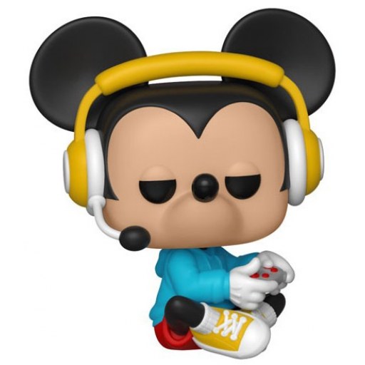 Figurine Funko POP Mickey Gamer Assis (Mickey Mouse 90 Ans)