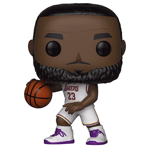 Figurine Funko POP LeBron James (Lakers) (Maillot Blanc) (NBA)