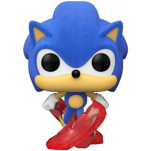 Figurine Funko POP Sonic Classique (Flocked) (Sonic le Hérisson)