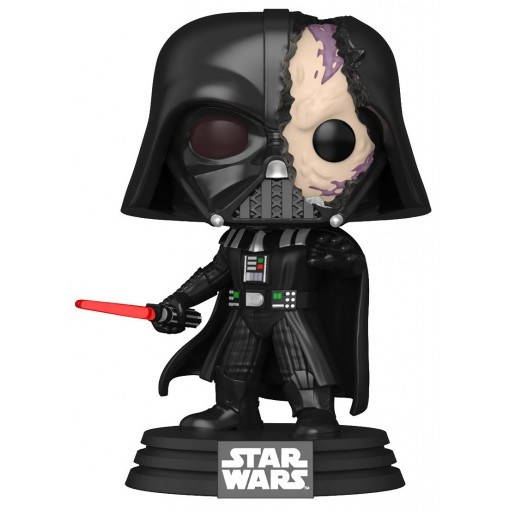 Figurine Funko POP Dark Vador avec casque endommagé (Star Wars : Obi-Wan Kenobi)