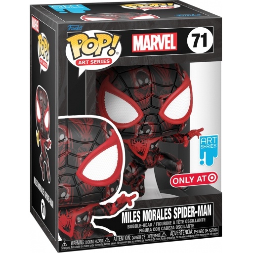 Miles Morales Spider-Man dans sa boîte