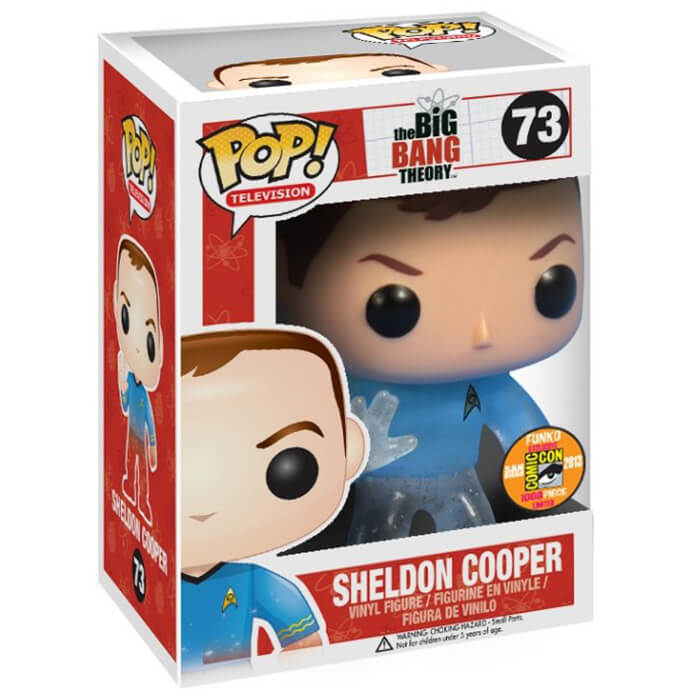 Sheldon Cooper (Star Trek) (disparaissant) dans sa boîte