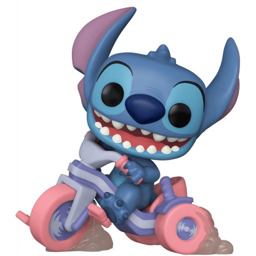 Figurine Funko POP Stitch sur Tricycle