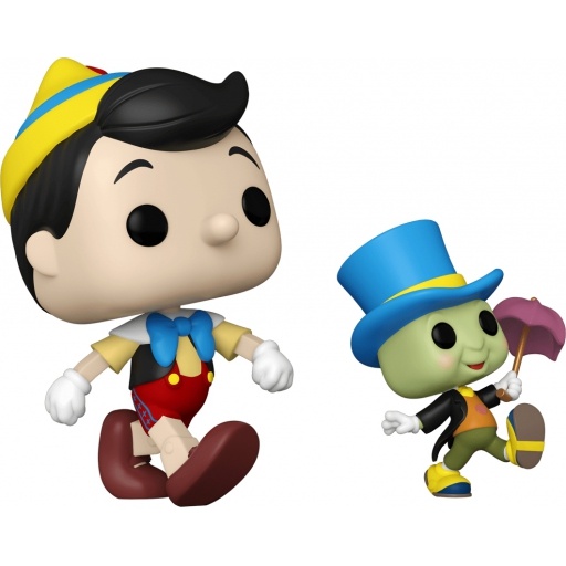 Figurine Funko POP Pinocchio & Jiminy Cricket (100 ans de Disney)