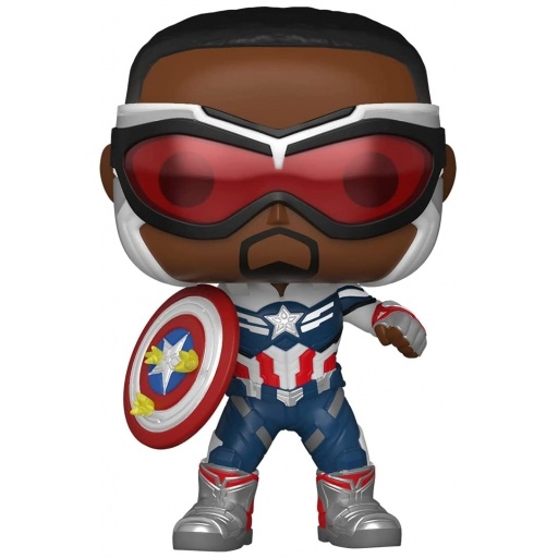 Figurine Funko POP Captain America avec bouclier (Falcon et le Soldat de l'Hiver)