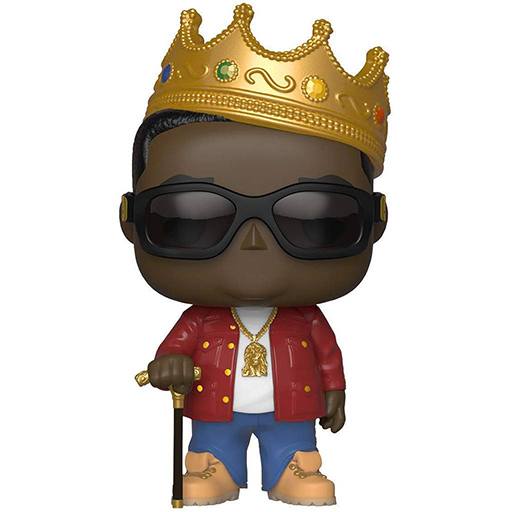 Figurine Funko POP Notorious B.I.G. avec Couronne (Veste Rouge) (Notorious B.I.G)