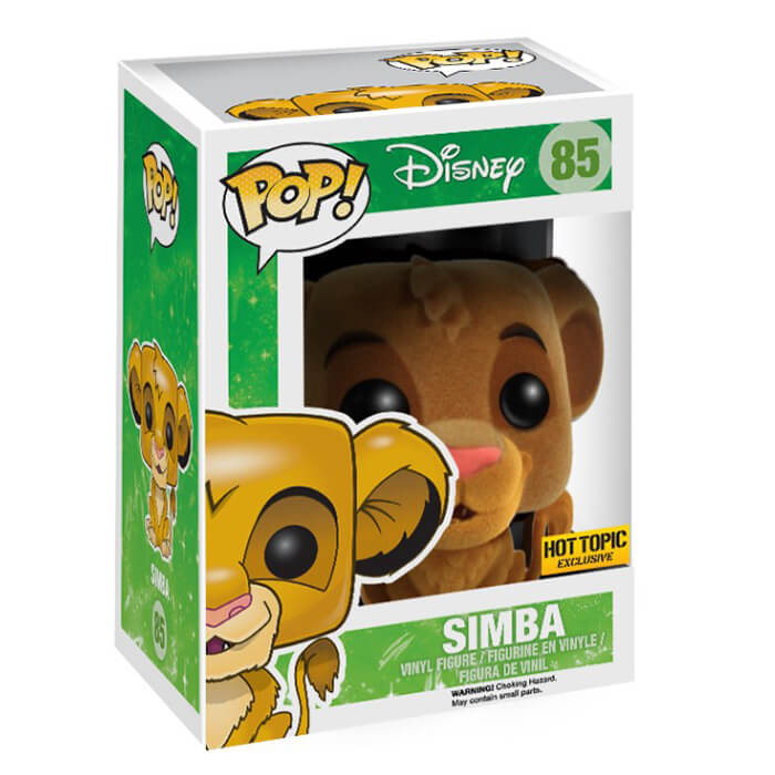Simba (Flocked) dans sa boîte