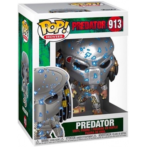 Predator avec armure électrique bleue
