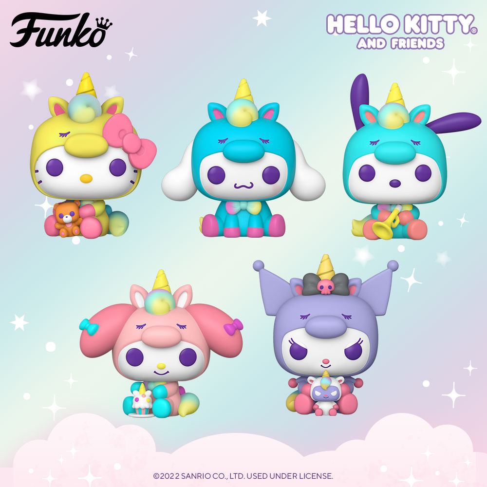 5 POP d'Hello Kitty et ses amis en licornes