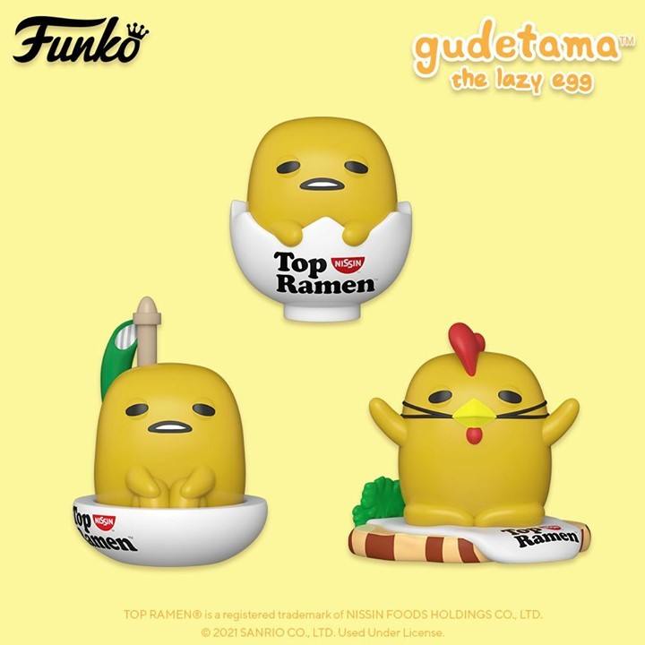 Le crossover Funko POP des Nouilles Nissin et de Sanrio continue avec Gudetama