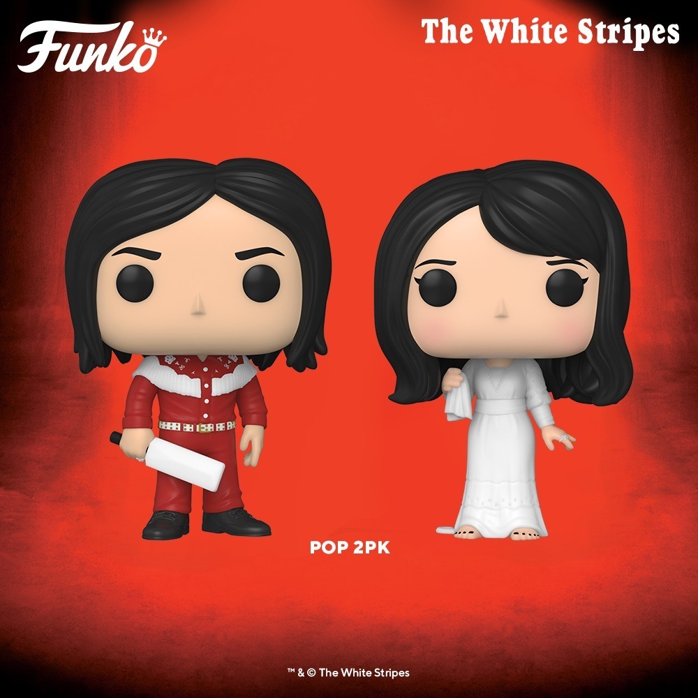 Le duo The White Stripes avec Jack et Meg en POP