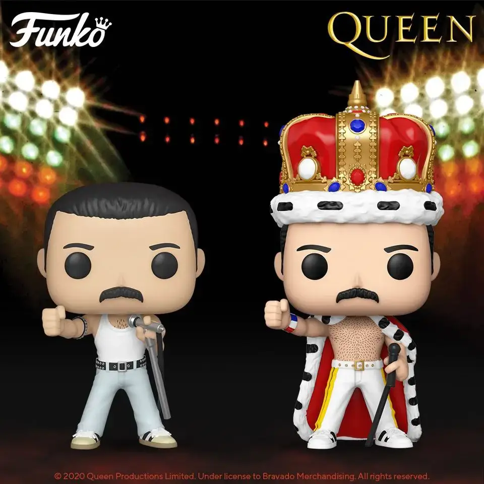 Deux POP de Freddie Mercury et une POP Albums de Queen