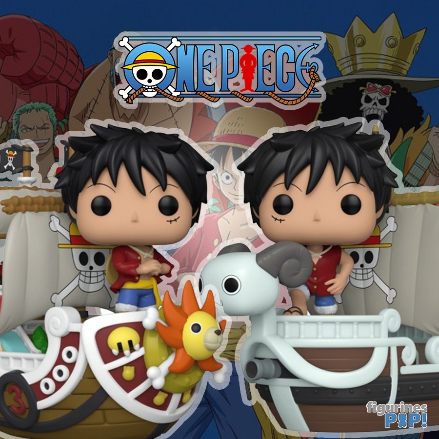Deux magnifiques POP Rides de Luffy (One Piece)