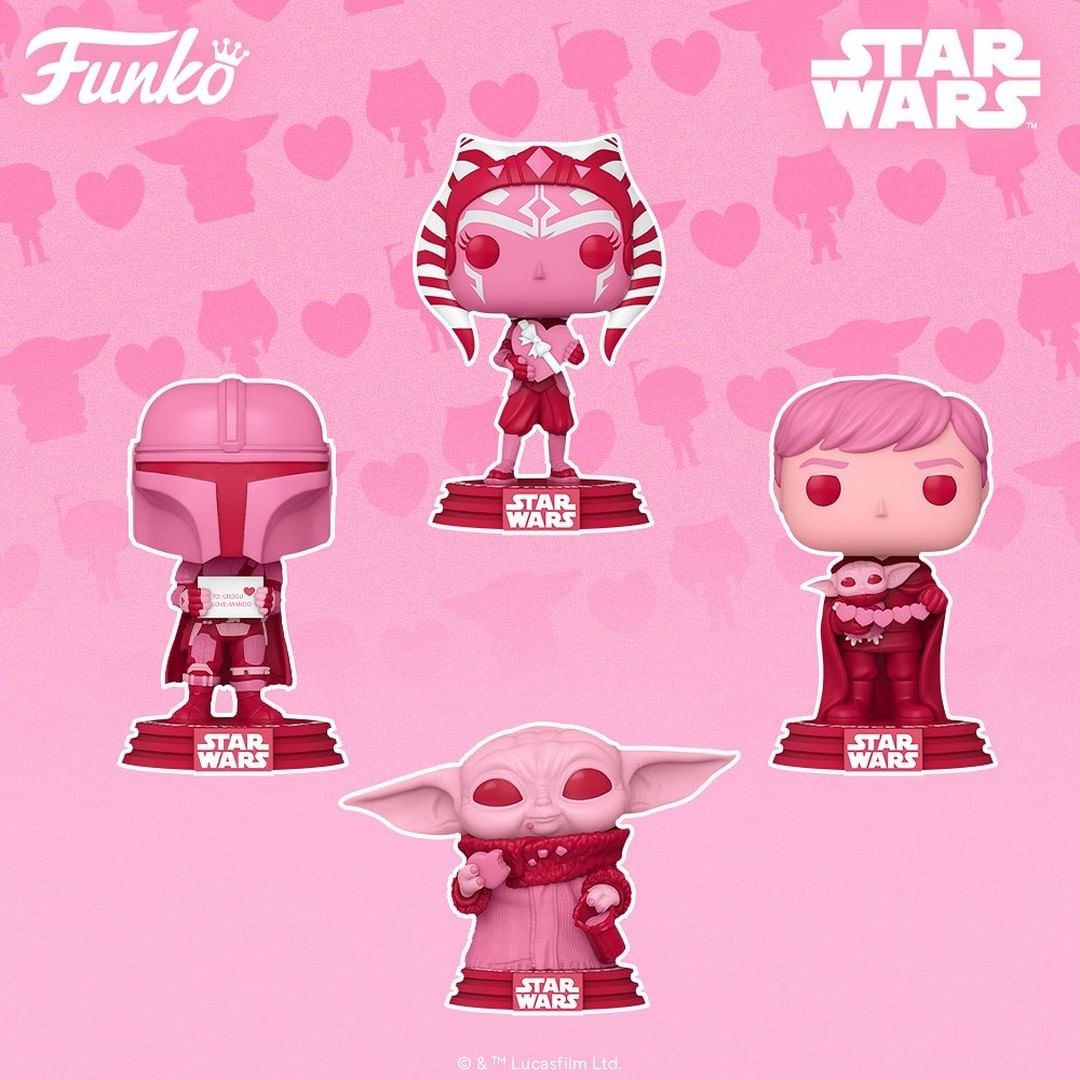 6 POP Star Wars tout en rose pour la Saint Valentin