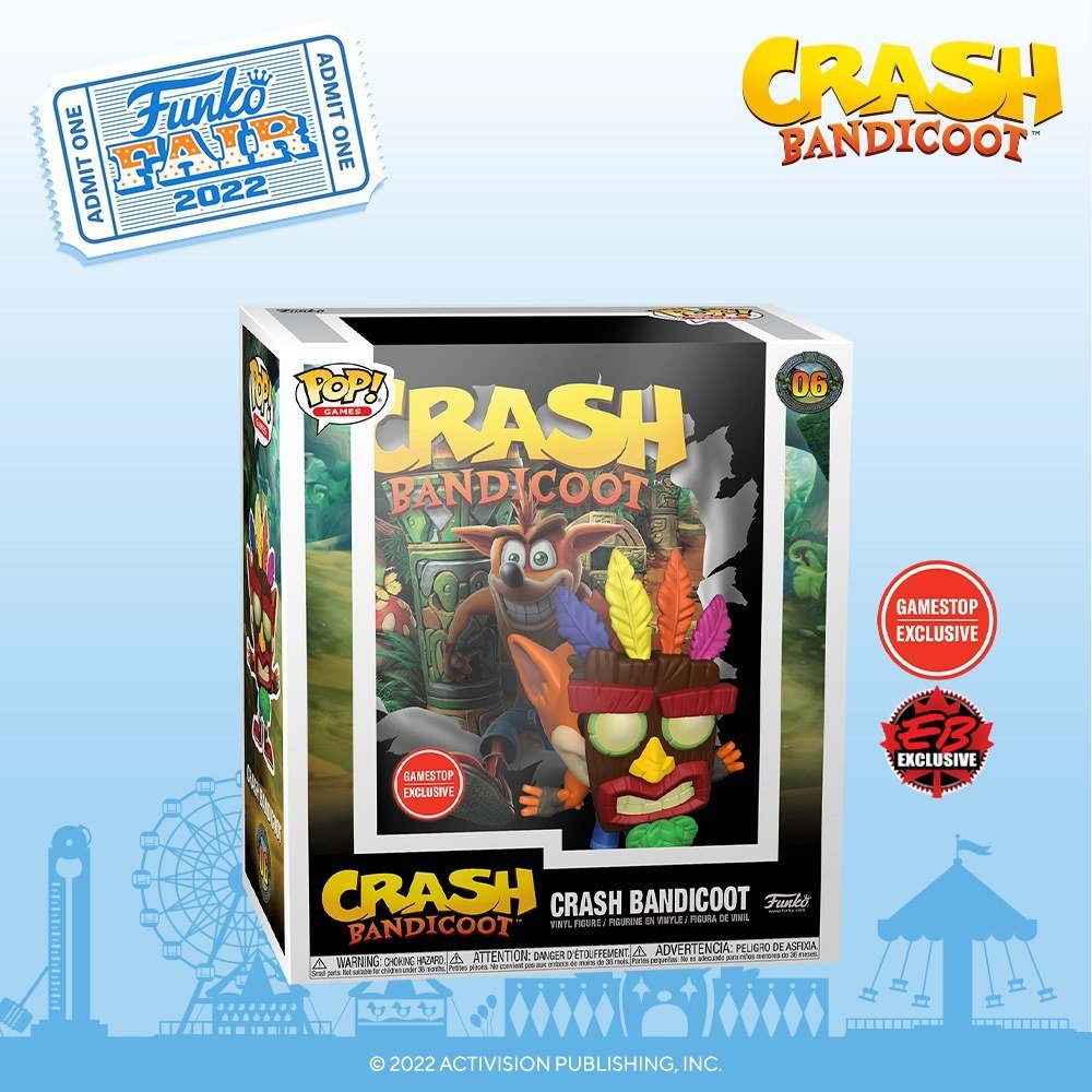 La POP de la pochette du jeu Crash Bandicoot